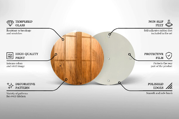 Skärbräda glas unik Träskivor