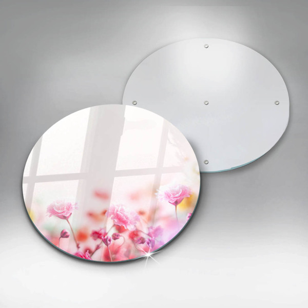 Skärbräda glas unik Blomsteräng