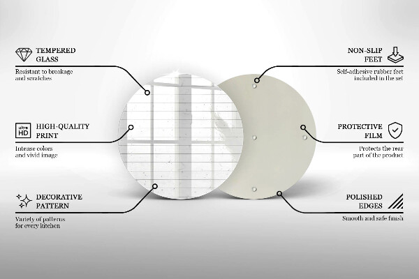 Skärbräda glas unik Moderna ljusa brädor