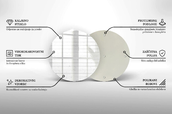 Skärbräda glas unik Moderna ljusa brädor