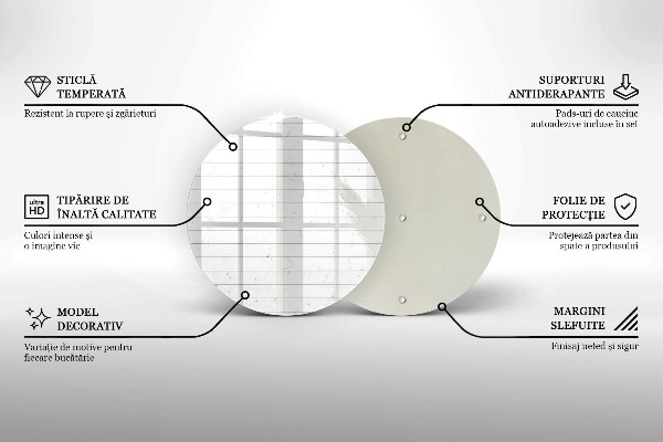 Skärbräda glas unik Moderna ljusa brädor