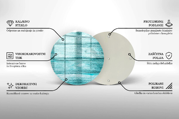 Skärbräda glas unik Vintage träskivor