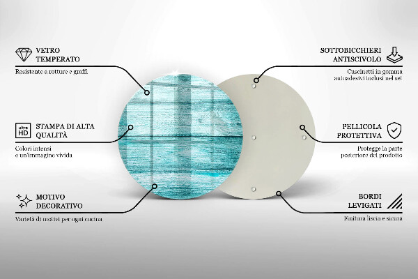 Skärbräda glas unik Vintage träskivor