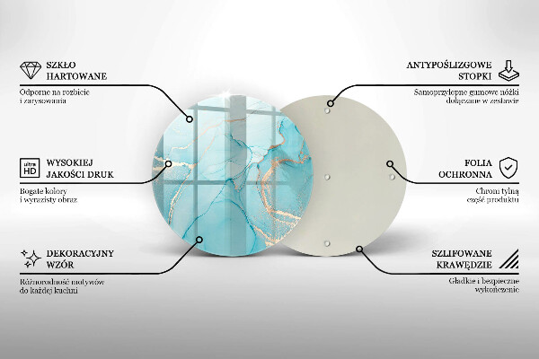Skärbräda glas unik Stenabstraktion
