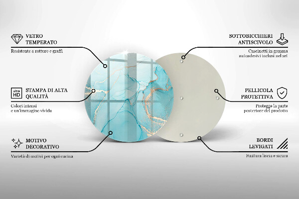 Skärbräda glas unik Stenabstraktion