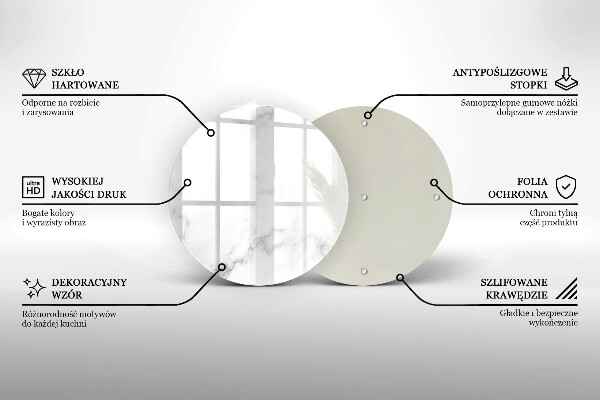 Skärbräda glas unik Modern marmor