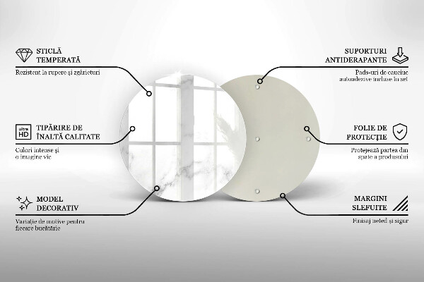 Skärbräda glas unik Modern marmor
