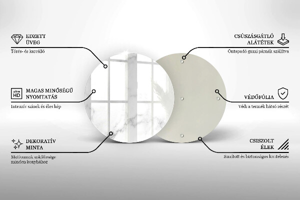 Skärbräda glas unik Modern marmor