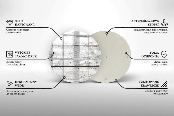 Skärbräda glas unik Ljusa träskivor
