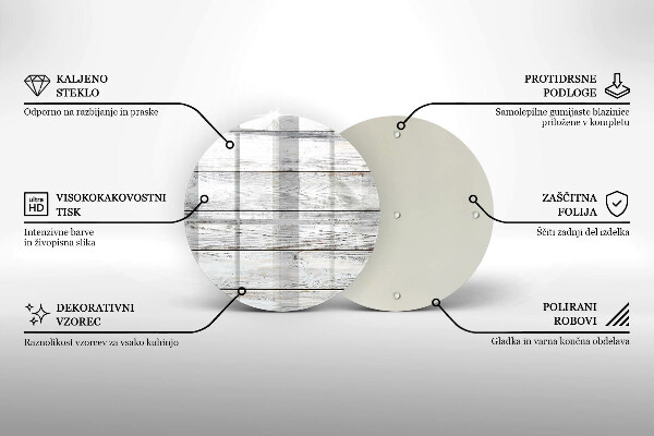 Skärbräda glas unik Ljusa träskivor