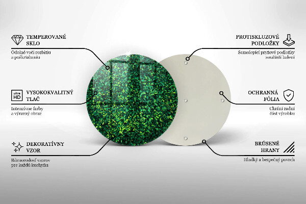 Skärbräda glas unik Plantera med små blad