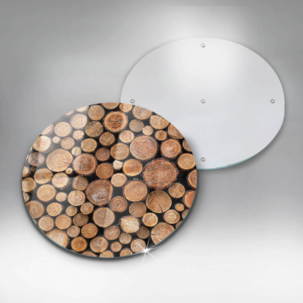 Skärbräda glas unik Trädstammar