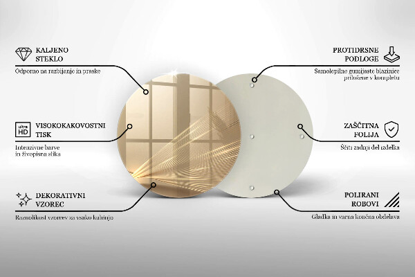 Skärbräda glas unik Modern abstraktion