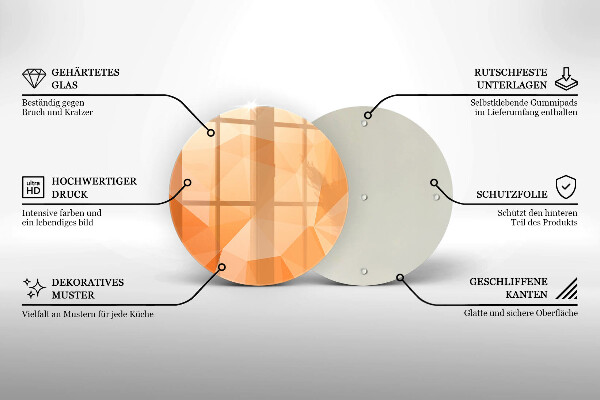 Skärbräda glas unik Geometrisk bakgrund