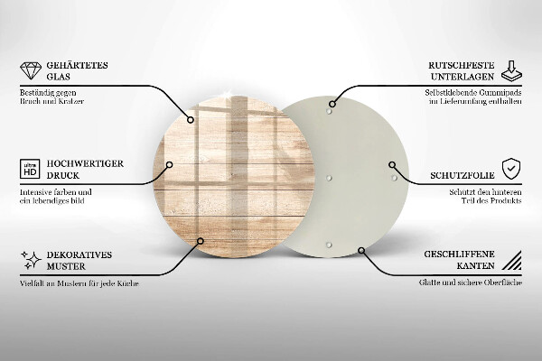 Skärbräda glas unik Träskivor