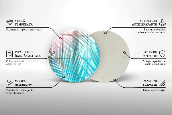 Skärbräda glas unik Pastellblad