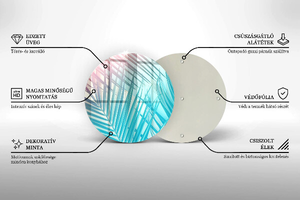 Skärbräda glas unik Pastellblad