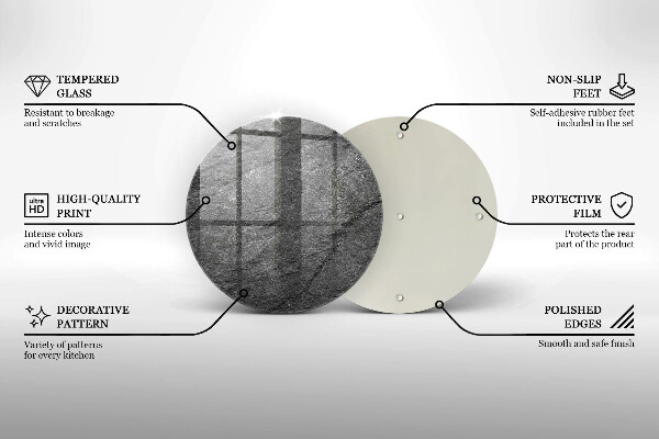 Skärbräda glas unik Sten textur