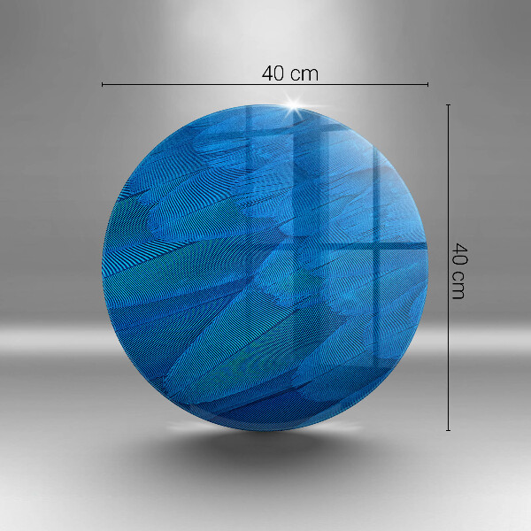Skärbräda glas unik Fågelfjädrar