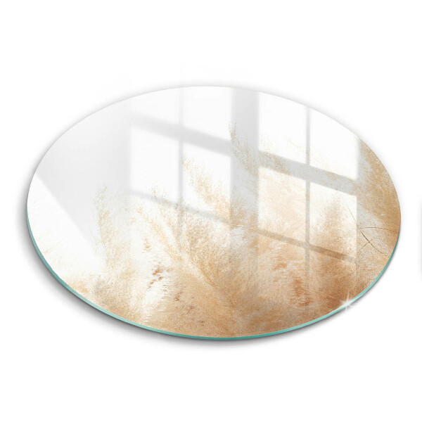 Skärbräda glas unik Pampas gräs