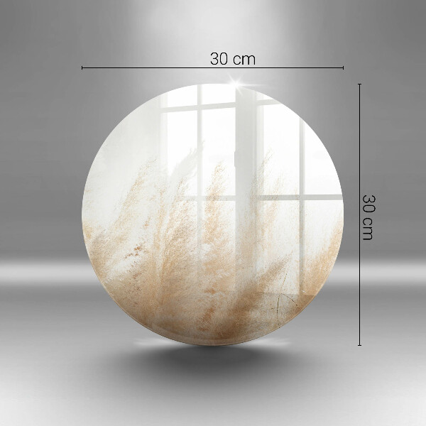 Skärbräda glas unik Pampas gräs