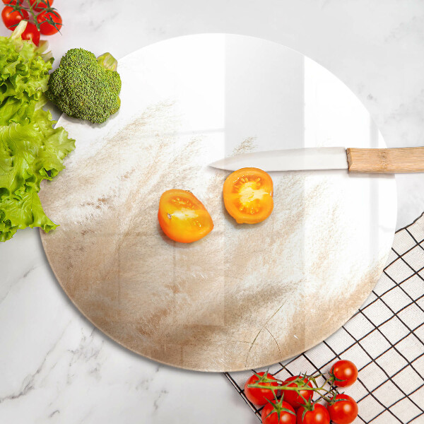 Skärbräda glas unik Pampas gräs