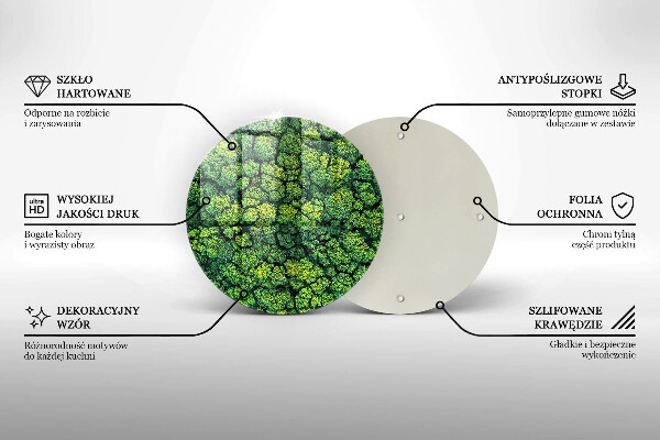 Skärbräda glas unik Naturmossaväxt