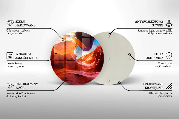 Skärbräda glas unik Canyon rock landskap