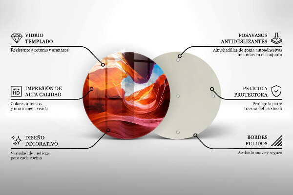 Skärbräda glas unik Canyon rock landskap