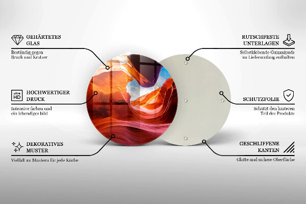 Skärbräda glas unik Canyon rock landskap
