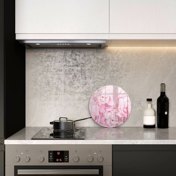 Skärbräda glas unik Fina pioner