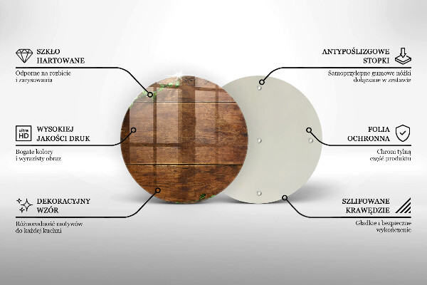 Skärbräda glas unik Träskivor och löv