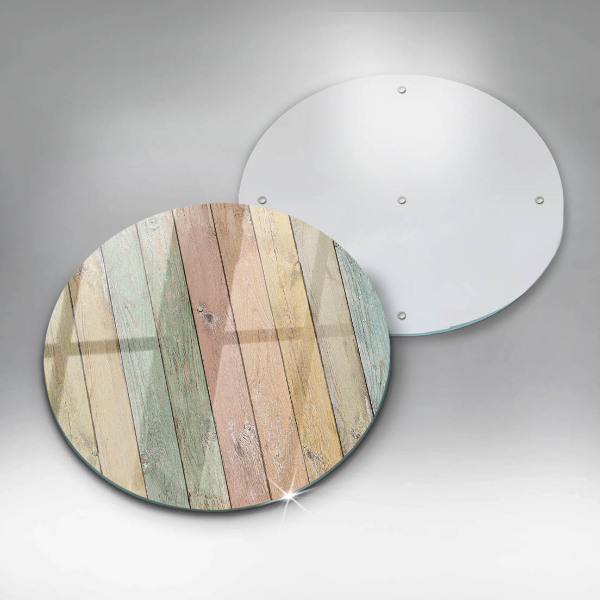 Skärbräda glas unik Färgglada vintagebrädor