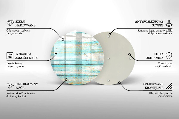 Skärbräda glas unik Vintage träskivor