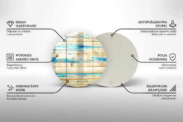 Skärbräda glas unik Retro träskivor