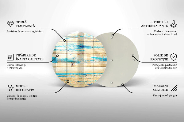 Skärbräda glas unik Retro träskivor