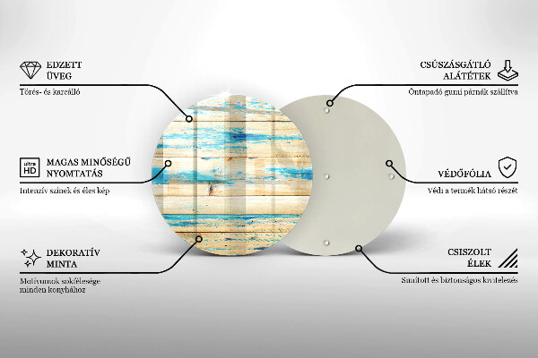 Skärbräda glas unik Retro träskivor