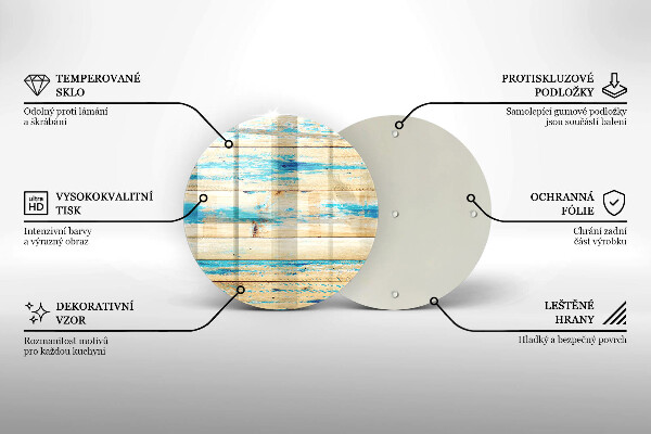 Skärbräda glas unik Retro träskivor