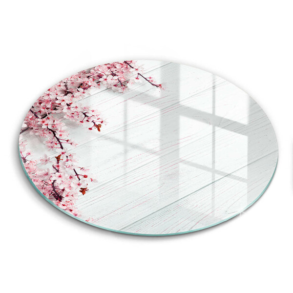 Skärbräda glas unik Blommor på brädorna