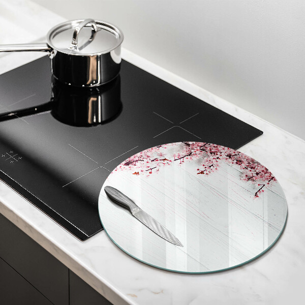 Skärbräda glas unik Blommor på brädorna