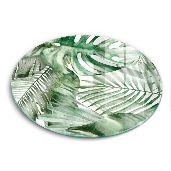 Skärbräda glas unik Målade blad