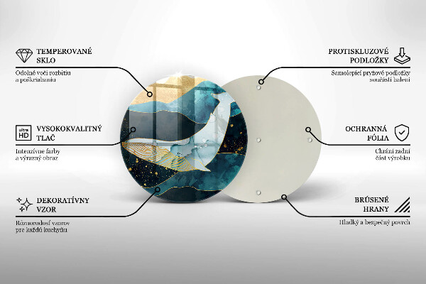 Skärbräda glas unik Valabstraktion