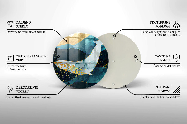 Skärbräda glas unik Valabstraktion
