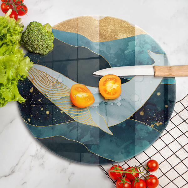 Skärbräda glas unik Valabstraktion