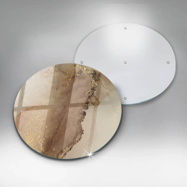 Skärbräda glas unik Guld abstraktion