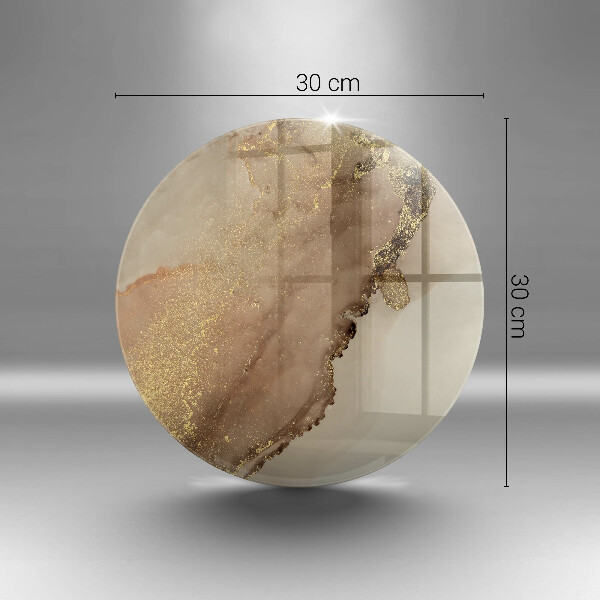 Skärbräda glas unik Guld abstraktion