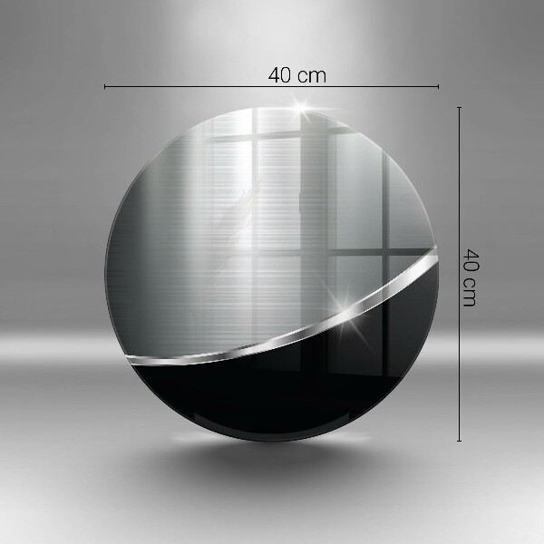Skärbräda glas unik Abstraktion med metall