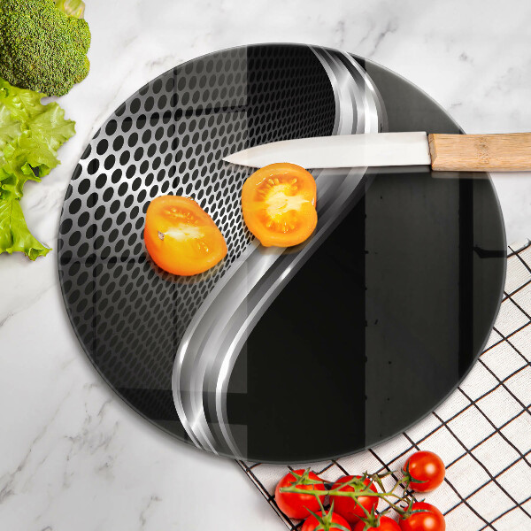 Skärbräda glas unik Metallstruktur