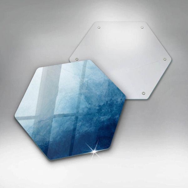 Skärbräda glas sexhörning Abstrakt bakgrund