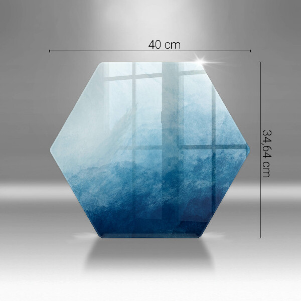 Skärbräda glas sexhörning Abstrakt bakgrund